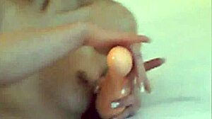 i'm this german blonde using a dildo on myself