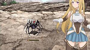 Hentai blonde rides cowgirl style for intense creampie on mountain top