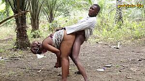 Ebony BBW Patricia craves more after raw outdoor action. She demands extra pussy sucking now.