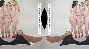 Petite Latina Sluts in Hairy POV Group Fuck During VR Reality Foursome