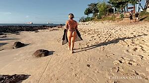 Wow! Beach Boy Drills Me Hard!