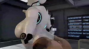 性感机器人Haydee在3D色情模仿片合集中挑逗，带胖BBW动漫氛围