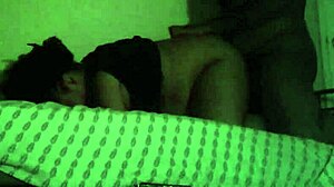 Cute ebony BBW girlfriend reaches multiple orgasms.