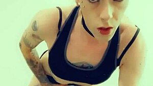 damn, watchin’ this hot tranny rubbin’ her clitty gets me goin’!