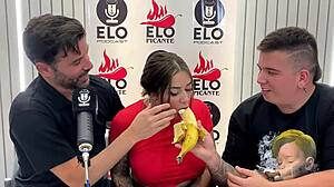 Interview with Elo Podcast ends in a wild blowjob! 😜