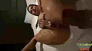 the perfect booty ig gym latina model says, 'i'll suck your big cock and get my wet pussy ready'