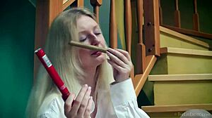 Thelifeerotic Big Titted Blonde Bombshell Lotta S Masturbates