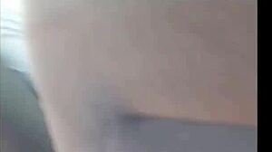 아내가 우버에서 팬티 안 입고 공공 야외 타기에서 흥분해