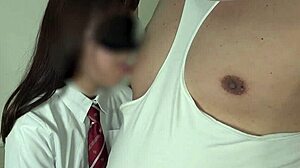 Masked Real Amateur Model in Exclusive Shoot Gets Double Creampie Action