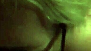 Big-tits blonde delivers intense blowjob