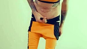 damn, watchin’ this hot tranny rubbin’ her clitty gets me goin’!