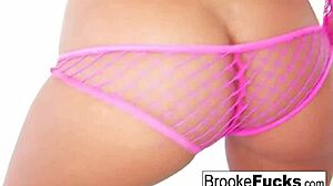 naughty brooke teases with a solo stripper pole dance