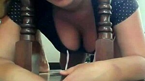 hot japanese milf stuck upstairs gets drilled hard with facial finish