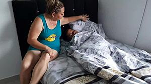 My Stepmom Sucks Me Off While I Rest On The Couch