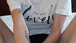 Vanessa Vixon gives first footjob in years. Adds blowjob tease.