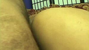 i'm seein' this hot hijab girl suck two dicks in a threesome