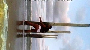 Ebony solo babe takes orgasmic shots repeatedly