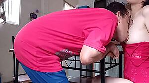 So this sexy Latina interrupted her homework to deepthroat and swallow cum in homemade action