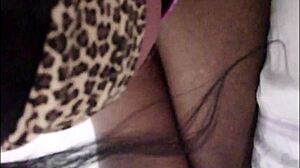 couple enjoys intimate oral moment