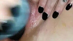 Chamo1972 Performs a Retro Deep Throat Scene with Squirting Effects