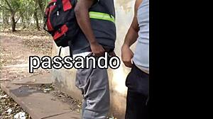 야외 베어백 파운딩, 생 아마추어 게이 액션