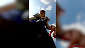 Hot Milf Red Xxx Goes Topless Walk On Easter