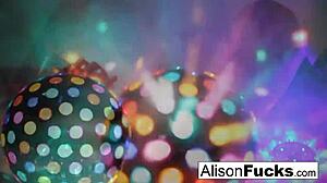 Alison Tyler's Big Tits Bounce In Night Club Masturbation