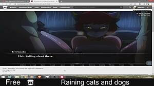 heavy rain with cats and dogs falling