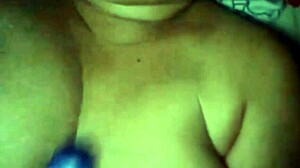 The wife takes care of her husband while he's at football