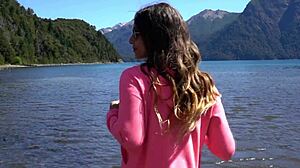 Lalifox Squirts Natural Tits in Backstage Outdoor Production