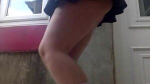 i was pissing outside in pink panties