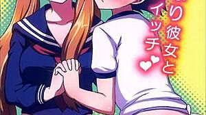 The well-endowed girlfriend in this doujin comic story
