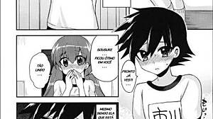 The well-endowed girlfriend in this doujin comic story