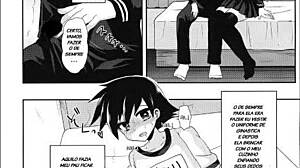 The well-endowed girlfriend in this doujin comic story