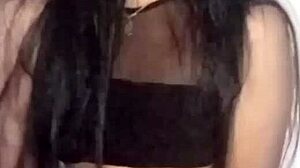 Skinny latina brunette dances seductively before giving blowjob and fucking her boyfriend