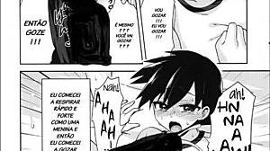 The well-endowed girlfriend in this doujin comic story