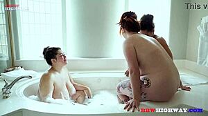 Adora Remi And Ruby Share Kisses In The Pool