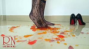 Sweet Jeles Dominates in High Heels on Backstage Floor