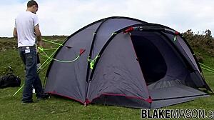 camping trip gone wild! gay masturbation with luke and brez!