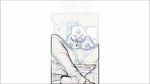 lucia red in a hot shemale couple sex scene