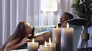 เดน โจนส์ คลีแมกซ์ข้ามชาติกับควยดำใหญ่สำหรับสาวผมแดง Kinuski Kakku