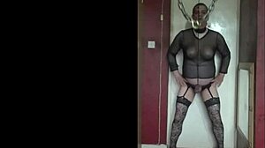 Stretching my ballsacks in stockings