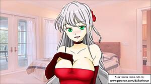 Super CEI Hentai Cleaning Semen From Tits