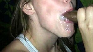 Sloppy wet kissing and licking in amateur video