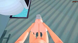 samus gets a pov facial before getting a missionary creampie - metroid hentai game.