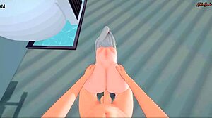 samus gets a pov facial before getting a missionary creampie - metroid hentai game.