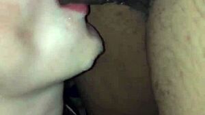 Sloppy wet kissing and licking in amateur video