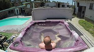 Watch Dayanara in the hot tub POV scene