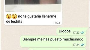 teen latina gets horny during web chat and loses control