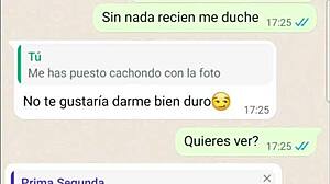 teen latina gets horny during web chat and loses control